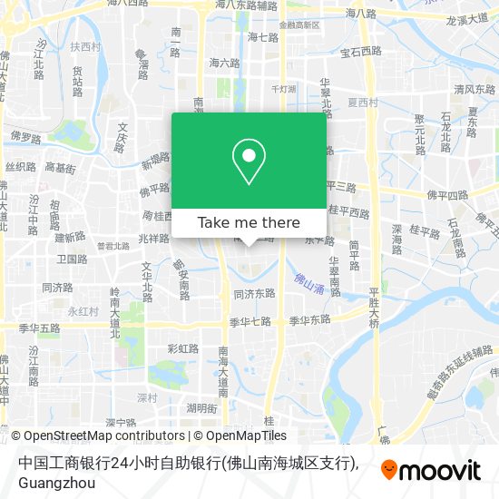 中国工商银行24小时自助银行(佛山南海城区支行) map