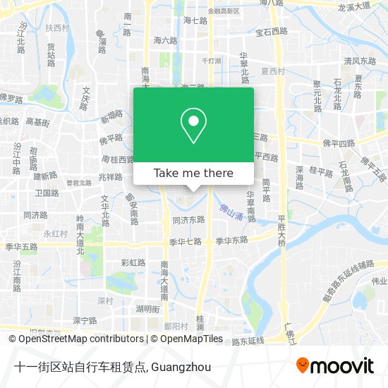 十一街区站自行车租赁点 map