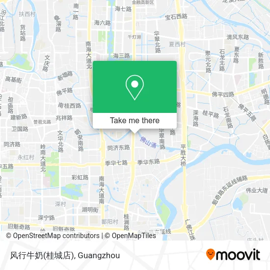 风行牛奶(桂城店) map