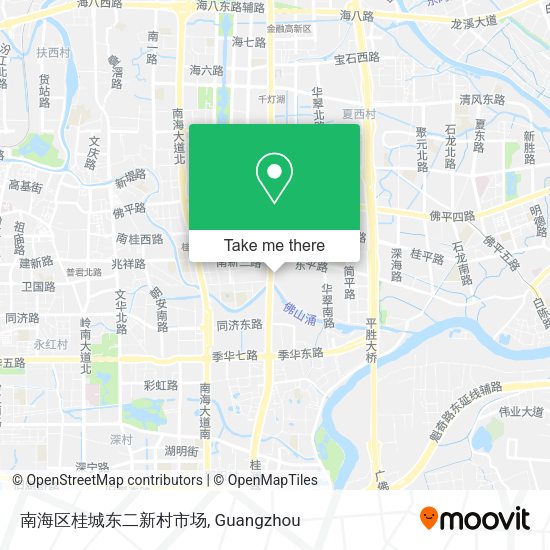 南海区桂城东二新村市场 map