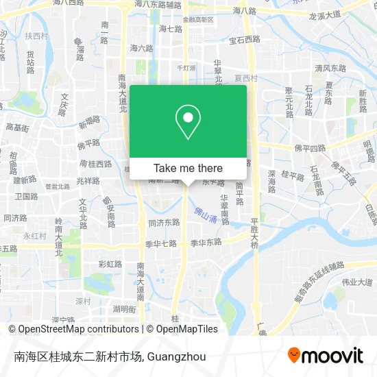 南海区桂城东二新村市场 map