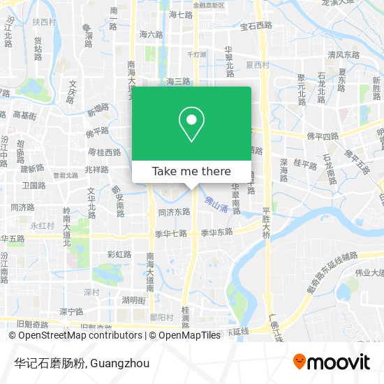 华记石磨肠粉 map