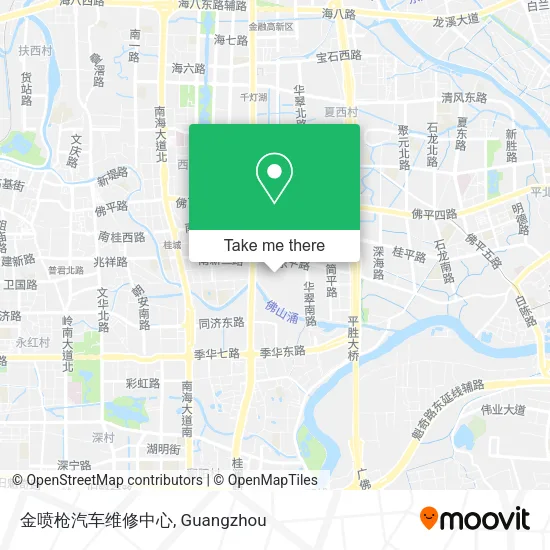 金喷枪汽车维修中心 map