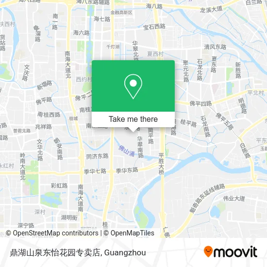 鼎湖山泉东怡花园专卖店 map