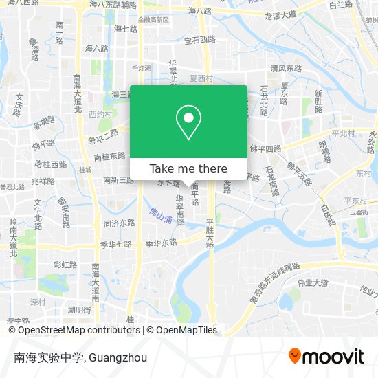 南海实验中学 map