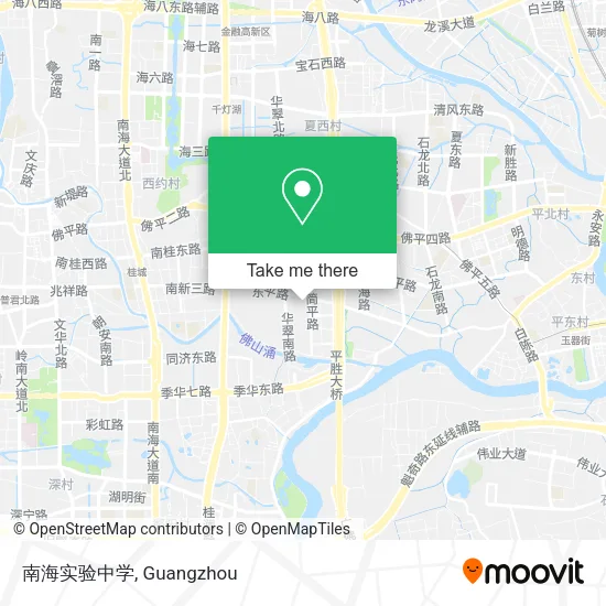 南海实验中学 map