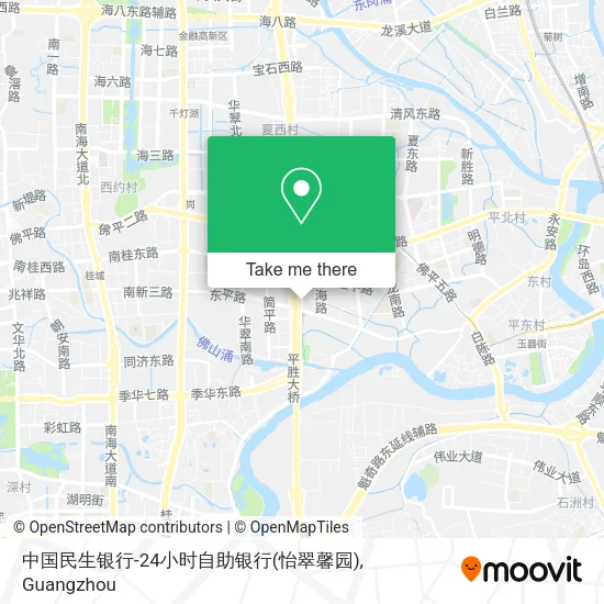 中国民生银行-24小时自助银行(怡翠馨园) map
