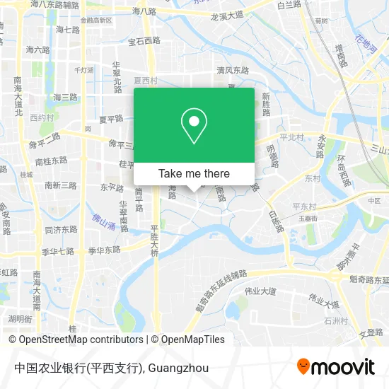 中国农业银行(平西支行) map