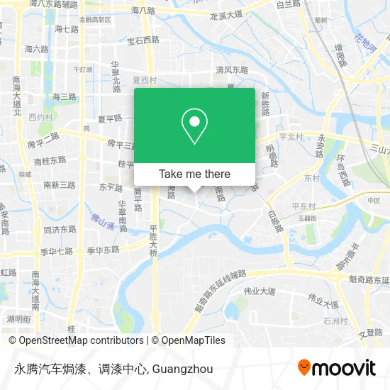 永腾汽车焗漆、调漆中心 map