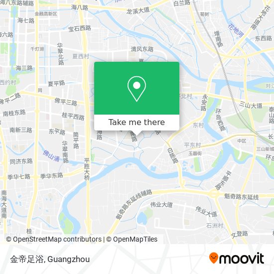 金帝足浴 map