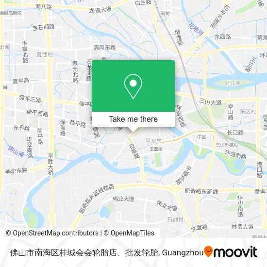 佛山市南海区桂城会会轮胎店、批发轮胎 map