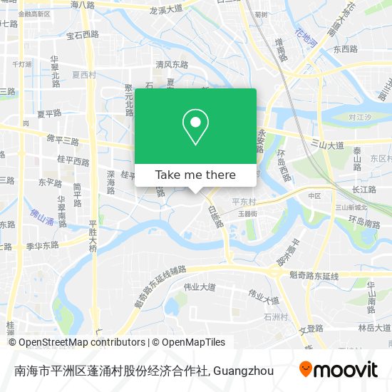 南海市平洲区蓬涌村股份经济合作社 map