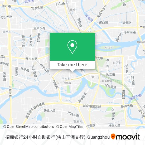 招商银行24小时自助银行(佛山平洲支行) map