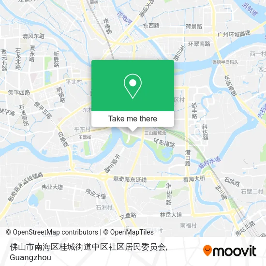 佛山市南海区桂城街道中区社区居民委员会 map
