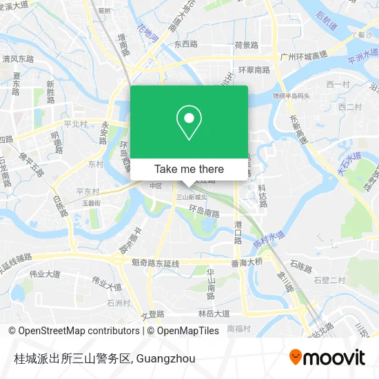 桂城派出所三山警务区 map