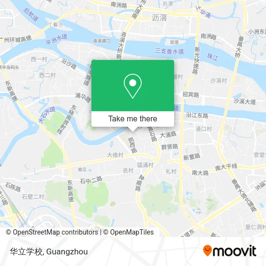华立学校 map