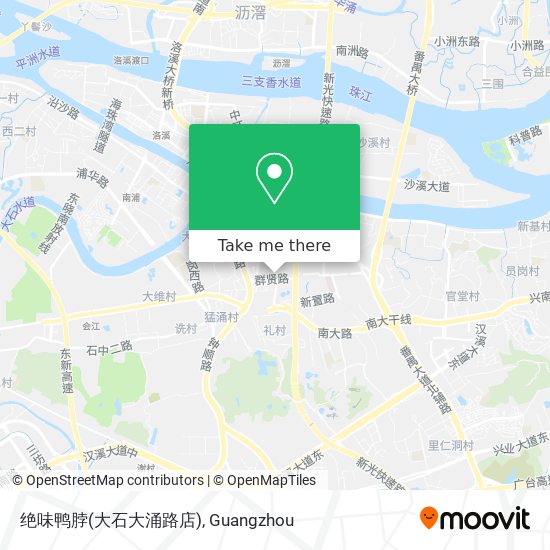 绝味鸭脖(大石大涌路店) map