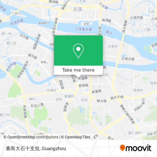 番禺大石十支批 map