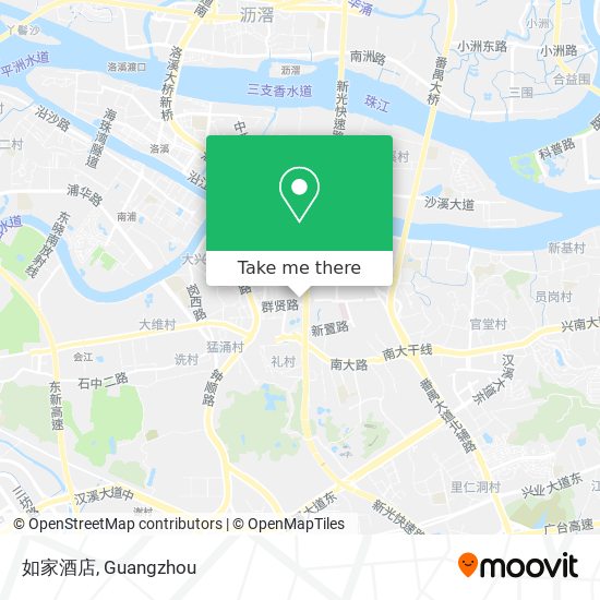 如家酒店 map