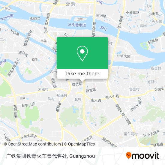 广铁集团铁青火车票代售处 map