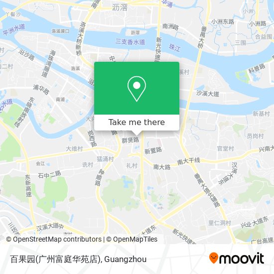 百果园(广州富庭华苑店) map