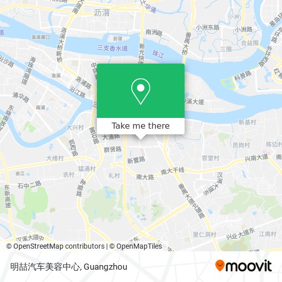 明喆汽车美容中心 map