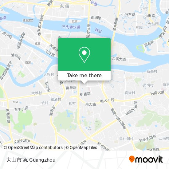 大山市场 map