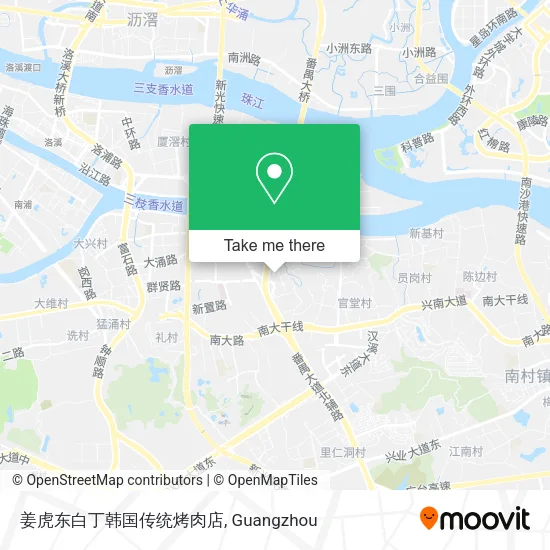 姜虎东白丁韩国传统烤肉店 map