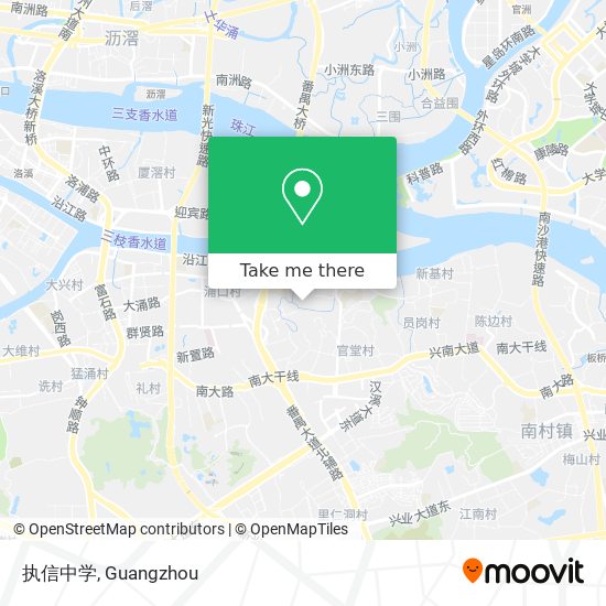 执信中学 map