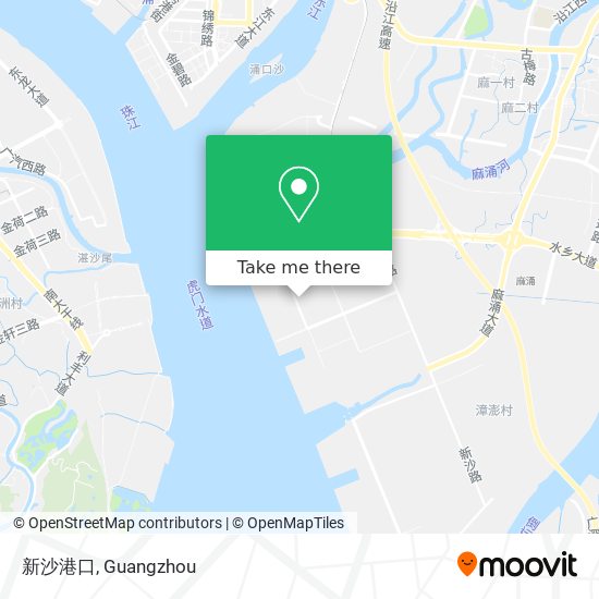 新沙港口 map