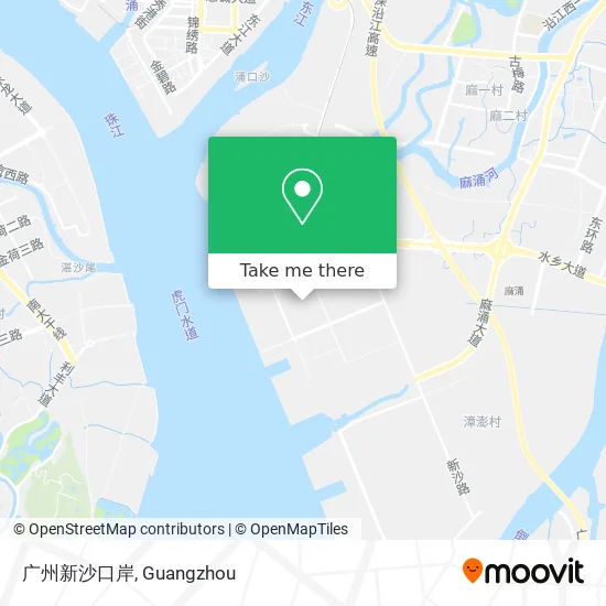 广州新沙口岸 map