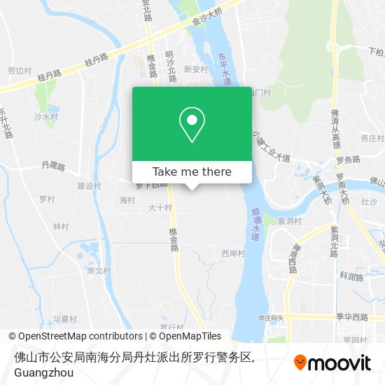 佛山市公安局南海分局丹灶派出所罗行警务区 map