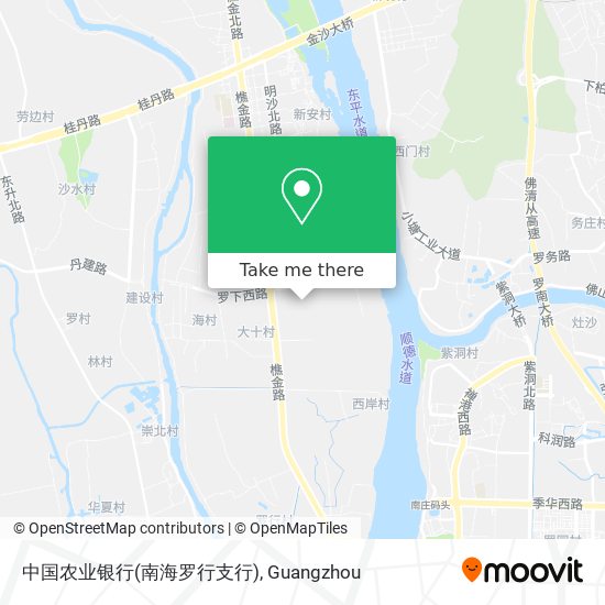 中国农业银行(南海罗行支行) map