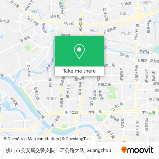 佛山市公安局交警支队一环公路大队 map