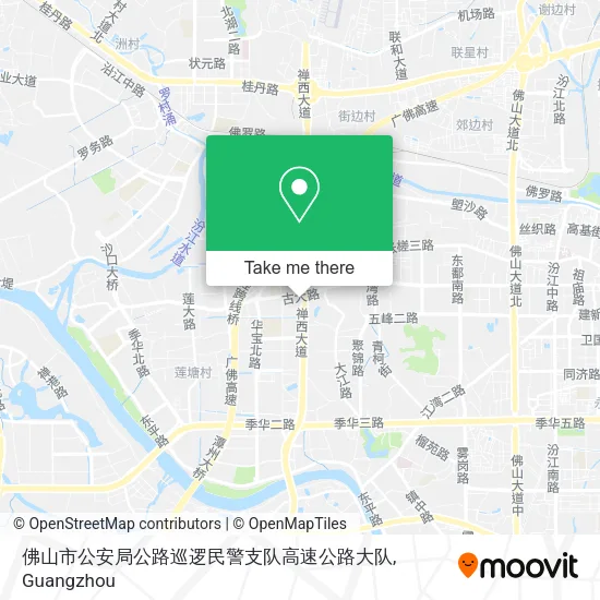 佛山市公安局公路巡逻民警支队高速公路大队 map