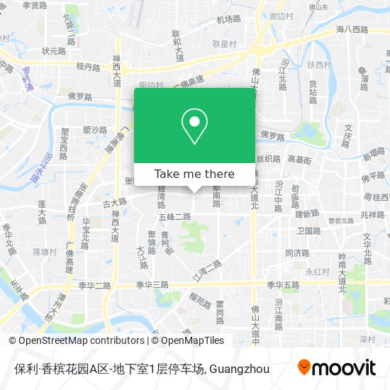 保利·香槟花园A区-地下室1层停车场 map
