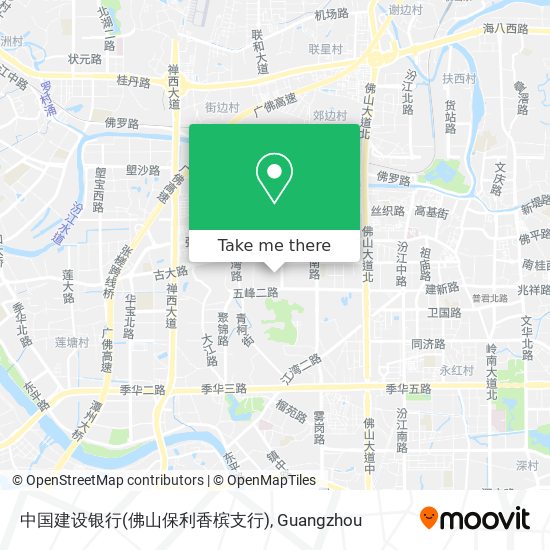 中国建设银行(佛山保利香槟支行) map