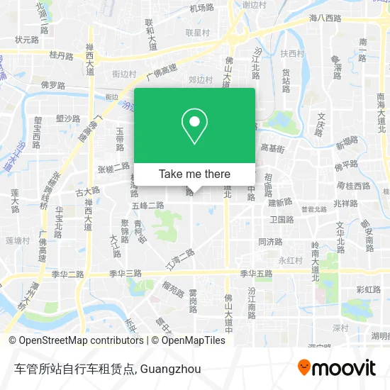 车管所站自行车租赁点 map