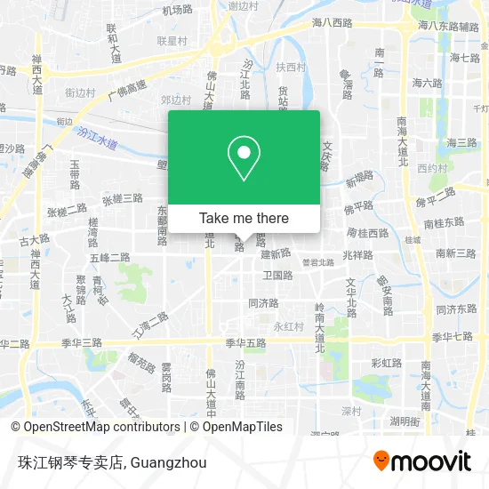 珠江钢琴专卖店 map
