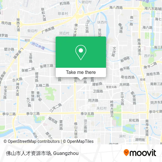 佛山市人才资源市场 map