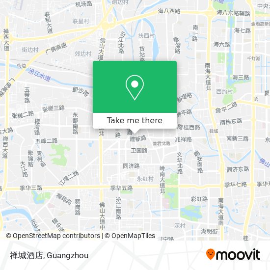 禅城酒店 map