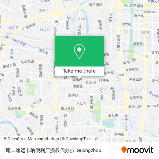 顺丰速运卡呐便利店授权代办点 map