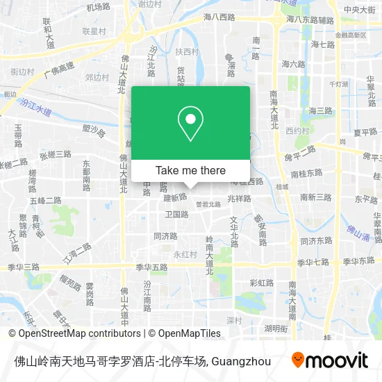 佛山岭南天地马哥孛罗酒店-北停车场 map