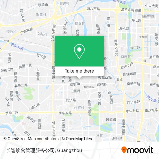 长隆饮食管理服务公司 map