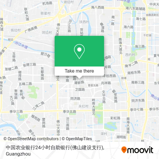 中国农业银行24小时自助银行(佛山建设支行) map