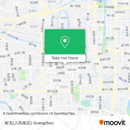 耐克(人民路店) map