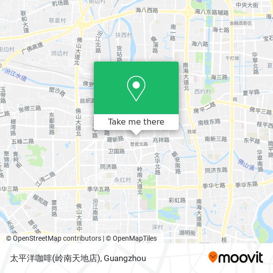太平洋咖啡(岭南天地店) map