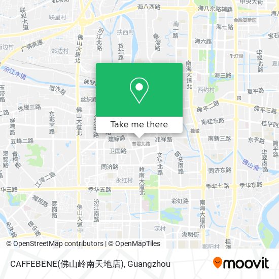 CAFFEBENE(佛山岭南天地店) map