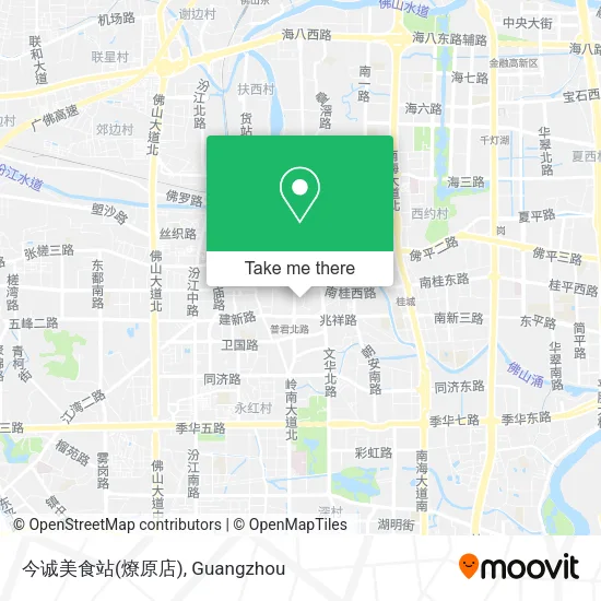 今诚美食站(燎原店) map