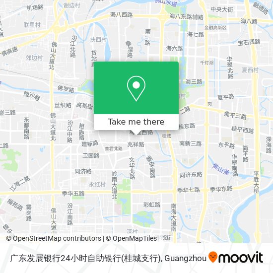 广东发展银行24小时自助银行(桂城支行) map